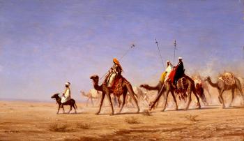 查爾斯 西奧多 弗裡爾 A Caravan Crossing the Desert 查爾斯 西奧多 弗裡爾 A Caravan Crossing the Desert
